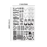 Nail Stamping Plates - Plaid & French